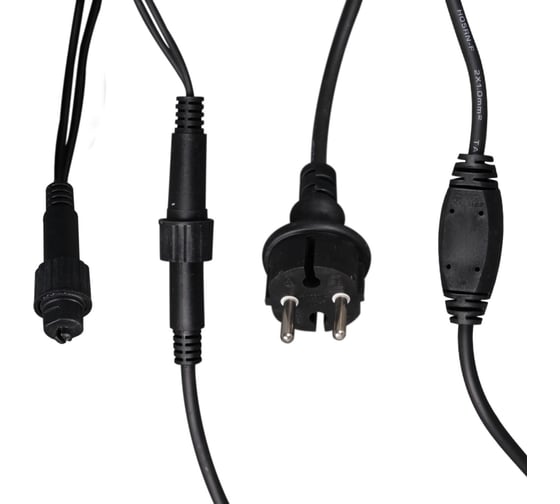 Светодиодная гирлянда бахрома Sneha A-057A BL/W FLASH