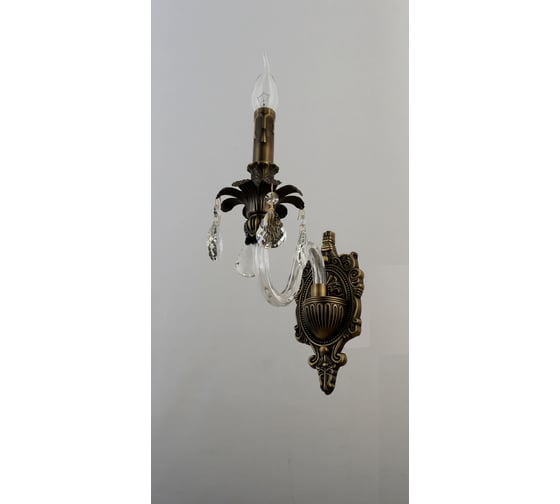 Бра Rivoli 1021401 Marlene А1, античная бронза, 1хЕ14, 40W, 10/320 Б0047910