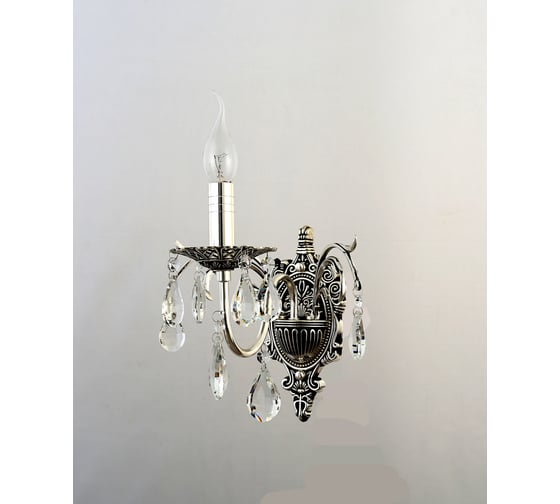 Бра Rivoli 1022401, Margareta А1, серебро/черный, 1хЕ14, 40W, 10/100 Б0047912