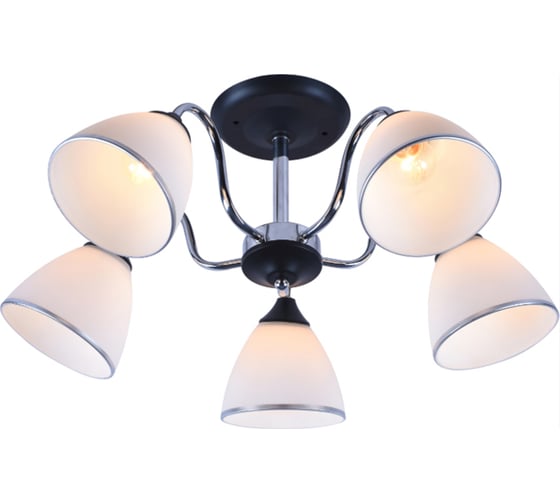 Люстра Rivoli 9032305 Valeska P5, черный/хром, 5хE27, 60W, 104 Б0049208