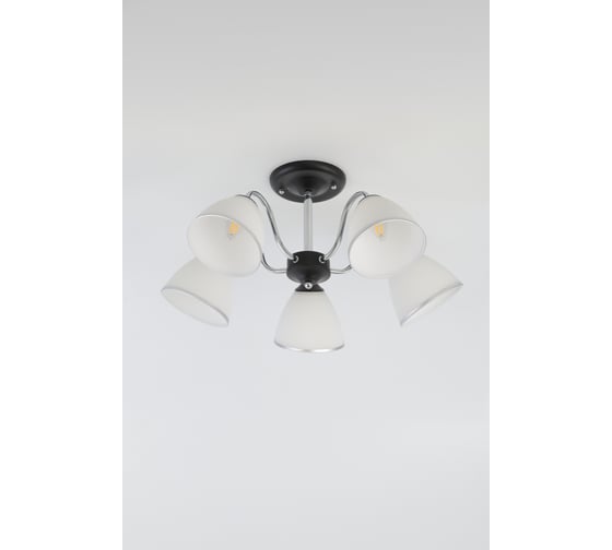 Люстра Rivoli 9032305 Valeska P5, черный/хром, 5хE27, 60W, 104 Б0049208