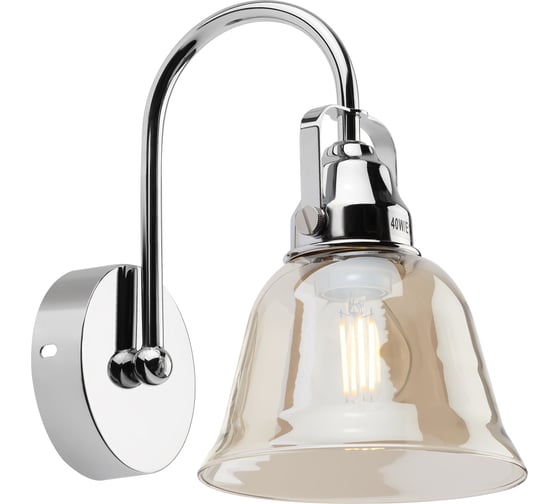 Настенный светильник Rivoli 5055701 Avrora A1 Хром 1хE14 40W 10/60 Б0047344