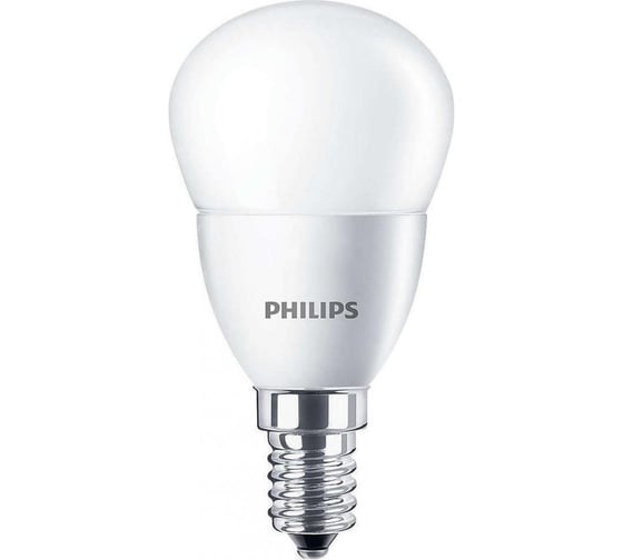 Светодиодная лампа PHILIPS E14 5.5W = 60W теплый белый свет Essential 929002274107 1