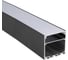Профиль Jazzway PAL 5050-BLACK черный (комплект) накладной 2м анодированный с подвесом IP20 5058897 1