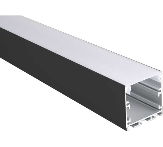 Профиль Jazzway PAL 3535-BLACK черный (комплект) накладной анодированный 2м 5059054