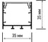 Профиль Jazzway PAL 3535-BLACK черный (комплект) накладной анодированный 2м 5059054 4