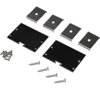 Заглушка торцевая для профиля Jazzway PAL5035 BLACK (черный) (набор 2шт) 5058996