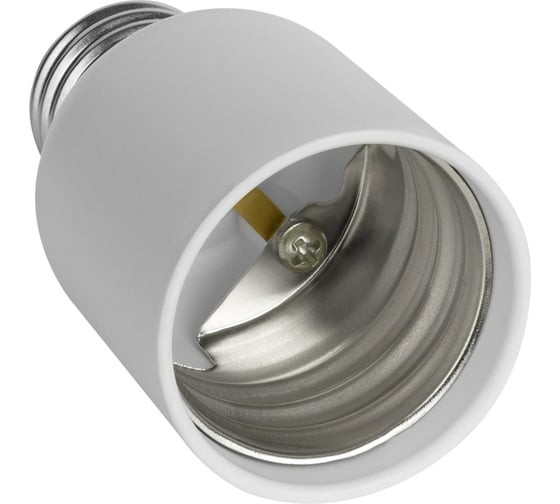 Переходник duwi E27-E40 белый, прямой, ПВХ 24634 3