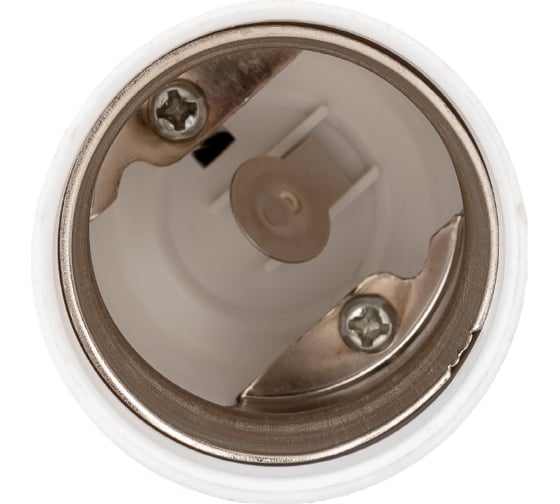 Переходник duwi E27-E40 белый, прямой, ПВХ 24634 3