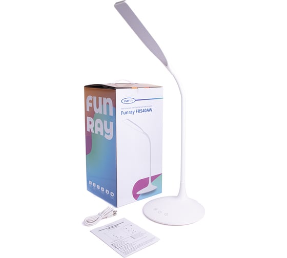 Настольный светодиодный светильник FunRay FR540AW 2700/6500К, 40 диодов, АКБ 2000 mAh, 250Лм, 13047