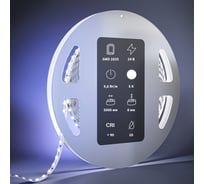 Светодиодная лента MAYTONI Ultra 24В 2835 9,6Вт/м 5000К 5м IP 20 201040