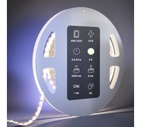 Светодиодная лента MAYTONI Ultra 24В 2835 9,6Вт/м 4000К 5м IP 65 201043