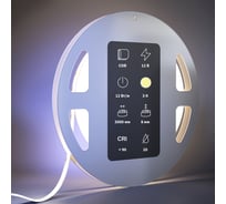 Светодиодная лента MAYTONI Ultra 24В COB 12Вт/м 3000К 5м IP 20 201075