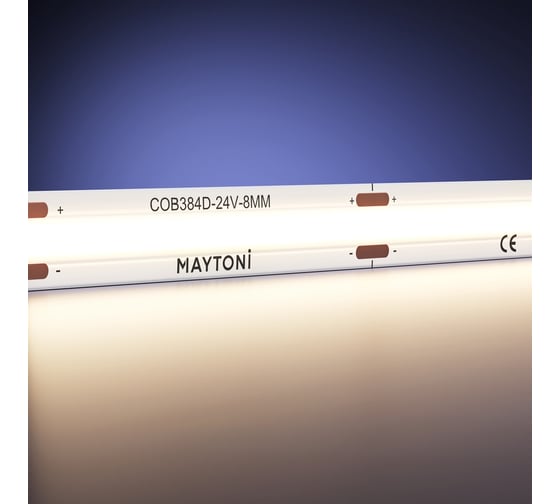 Светодиодная лента MAYTONI Ultra 24В COB 12Вт/м 3000К 5м IP 20 201075