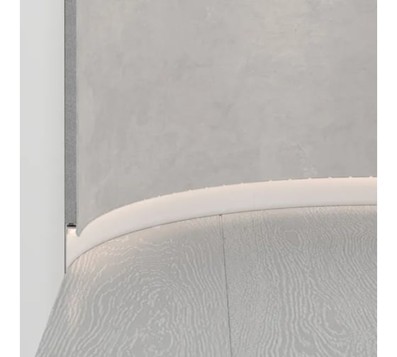 Профиль Arlight PLINTUS-FANTOM-BENT-H35-SIDE-2000 WHITE, 2м 043675(1)