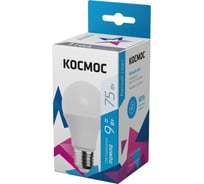 Светодиодная лампа КОСМОС А55 9W Е27 4500K LkecLED9wA55E2745