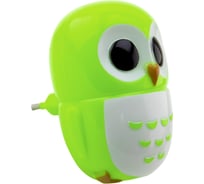 Светодиодный светильник ночник LEEK LE LED NL-820 0,6W Сова, цвет зелёный 100 LE062101-0009