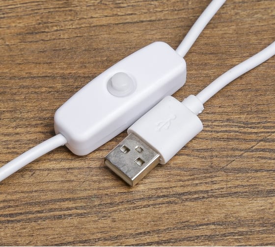 Настольный светильник RISALUX на прищепке "Офисный белый" 24LED USB 11х7,5х60,5 см 3726740
