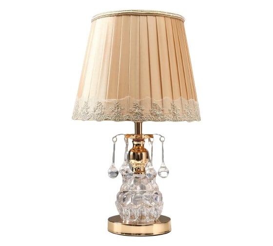 Настольная лампа RISALUX 16139/1 E27 40Вт+LED подсветка, золото 25х25х43 см 5147893