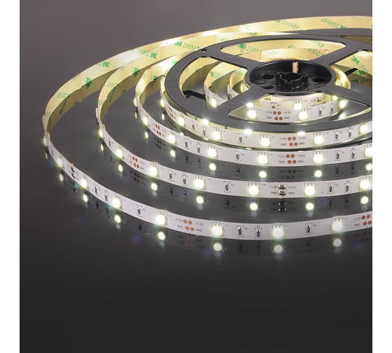 Светодиодная лента Elektrostandard 5050, 12V, 30Led, 7.2W, IP20, 4200K дневной белый a050583