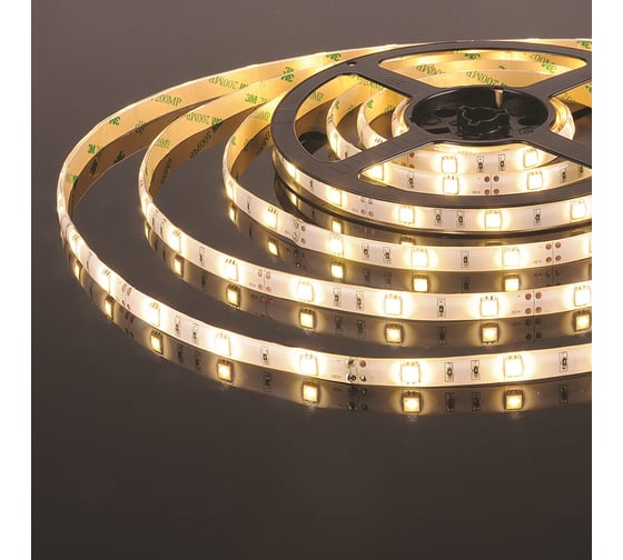 Светодиодная лента Elektrostandard 5050, 12V, 30Led, 7.2W, IP65, 3300K теплый белый a050582