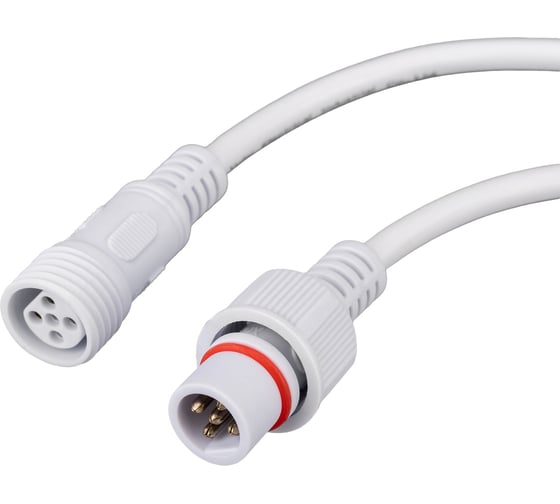 Соединительный кабель 5pin IP67 5х0.5мм2 белый REXANT 11-9450