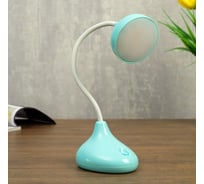 Настольная лампа RISALUX 23765/1 LED 4Вт USB АКБ голубой 10х8х32 см 4734790