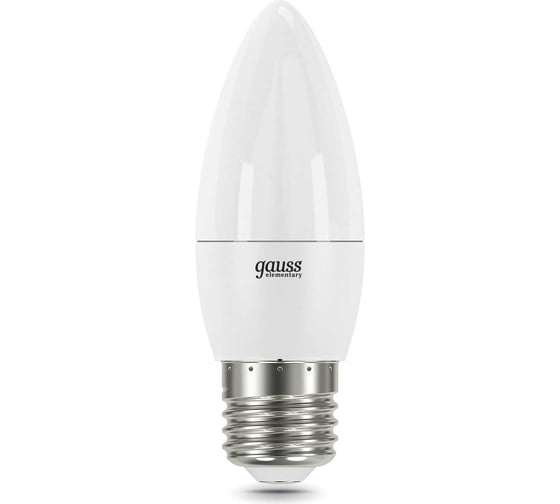 Лампа GAUSS Elementary Свеча 12W 950lm 4100K E27 LED 1/10/100 30222