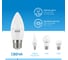 Светодиодная лампа Gauss 12W 950lm 6500K E27 LED Свеча 30232 4