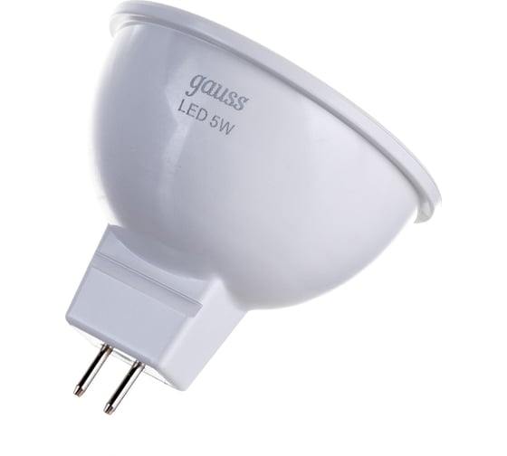 Лампа GAUSS MR16 5W 530lm 6500K GU5.3 LED 1/10/100 101505305