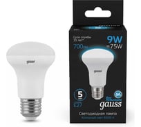 Лампа GAUSS R63 9W 700lm 6500K E27 LED 1/10/50 106002309