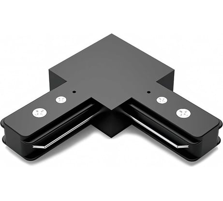 Угловой коннектор для трековых шинопроводов GAUSS черный 1/50 TR107