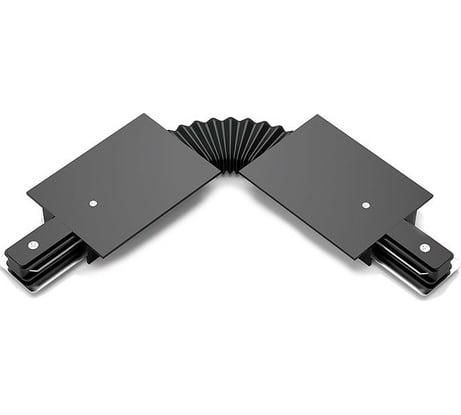 Гибкий коннектор для встраиваемых трековых шинопроводов GAUSS черный 1/50 TR141