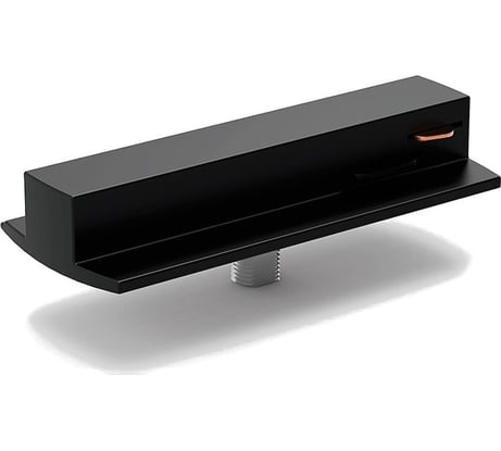 Адаптер для подключения светильника к трековой системе GAUSS с фиксирующей шайбой цвет черный TR126