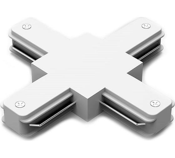 Коннектор для трековых шинопроводов GAUSS белый 1/50 TR112 1