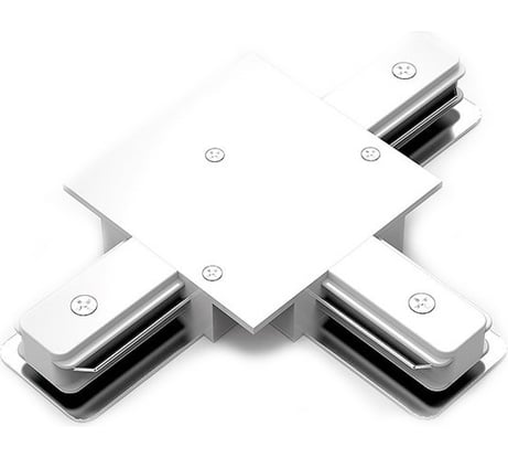 Коннектор для встраиваемых трековых шинопроводов GAUSS белый TR136