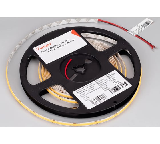 Светодиодная лента Arlight COB-X544-8mm 24V Warm3000 5м 031900(3)
