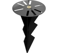 Держатель грунтовый для ландшафтных светильников-столбиков FERON ДГ-03 черный, 51814