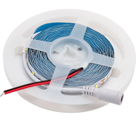 Светодиодная лента APEYRON 12В, 9,6Вт/м, smd2835 5м, холодный белый 55