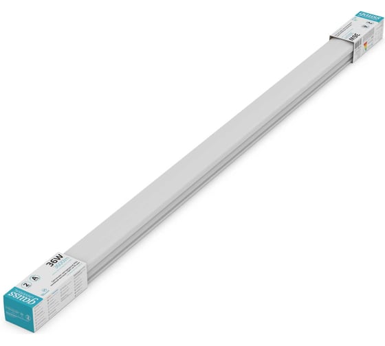Аварийный светодиодный светильник Gauss LED матовый с БАП UNIVERSAL 36Вт 3600lm 4000К IP65 1205х60х56мм, 843425236A