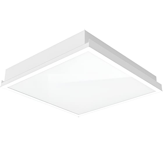 Светодиодный светильник VARTON тип кромки V-Clip 600x600 35 Вт 4000 K IP54 RAL9010 с равномерной засветкой с рассеивателем опал ПК в комплекте аварийный автономный постоянного действия 1 час V1-A1-07070-10AY0-5403640 1