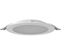 Светодиодный светильник VARTON DL-01 Slim 200 мм 30 Вт 3000 К CRI90 221x40 мм IP65/40 RAL9003 белый муар с рассеивателем опал аварийный автономный постоянного действия V1-RF-0R084-10A00-6503030