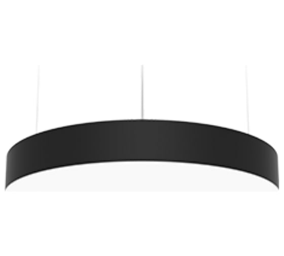 Светодиодный светильник VARTON Deleo подвесной 45 Вт CRI90 4000 К 600x80 мм с рассеивателем опал DALI RAL9005 черный матовый V1-R0-90202-30D01-2005540 1