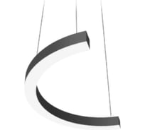 Светодиодный светильник VARTON Enso C 570x285x40 мм 12 Вт CRI90 3000 К подвесной RAL9005 черный матовый с рассеивателем опал V1-R0-9C523-30000-2001230