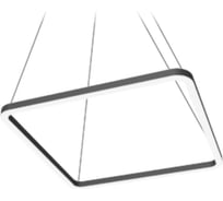 Светодиодный светильник VARTON Enso Q 990x990x40 мм 57 Вт CRI90 4000 K подвесной RAL9005 черный матовый с рассеивателем опал V1-R0-9Q525-30000-2005740