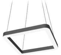 Светодиодный светильник VARTON Enso Q 590x590x40 мм 32 Вт CRI90 4000 K подвесной RAL9005 черный матовый с рассеивателем опал V1-R0-9Q524-30000-2003240