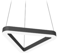 Светодиодный светильник VARTON Enso T 425x380x40 мм 29 Вт CRI90 3000 K подвесной RAL9005 черный матовый с рассеивателем опал V1-R0-9T523-30000-2002930