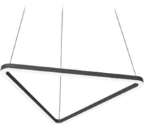 Светодиодный светильник VARTON Enso T 820x728x40 мм 58 Вт CRI90 4000 К подвесной RAL9005 черный матовый с рассеивателем опал V1-R0-9T526-30000-2005840