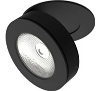 Светодиодный светильник VARTON DL-Axel Lens круглый встраиваемый 100x67 мм 12 Вт 3000 K 36 градусов черный V1-R0-90314-10L36-2101230