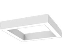 Светодиодный светильник VARTON Х-line квадратный подвесной 60 Вт 4000 К 575x575x100 мм RAL9003 белый муар с рассеивателем опал V1-R0-1S828-02OP0-4006040